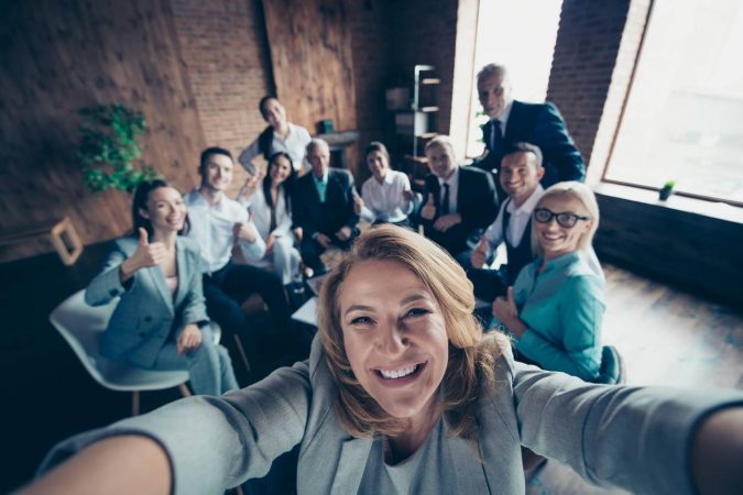 selfie salariés