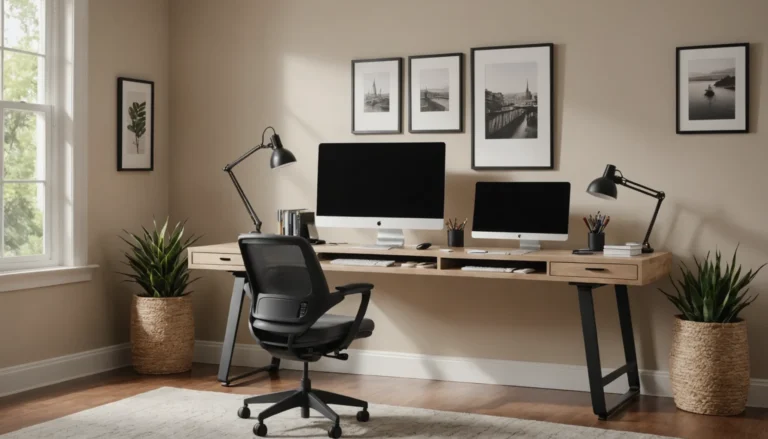 distance entre bureau et mur