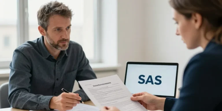 créer une sas et toucher le chomage